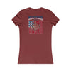 New York Fans Never Waver W-Leopard Football Women's Favorite Tee
