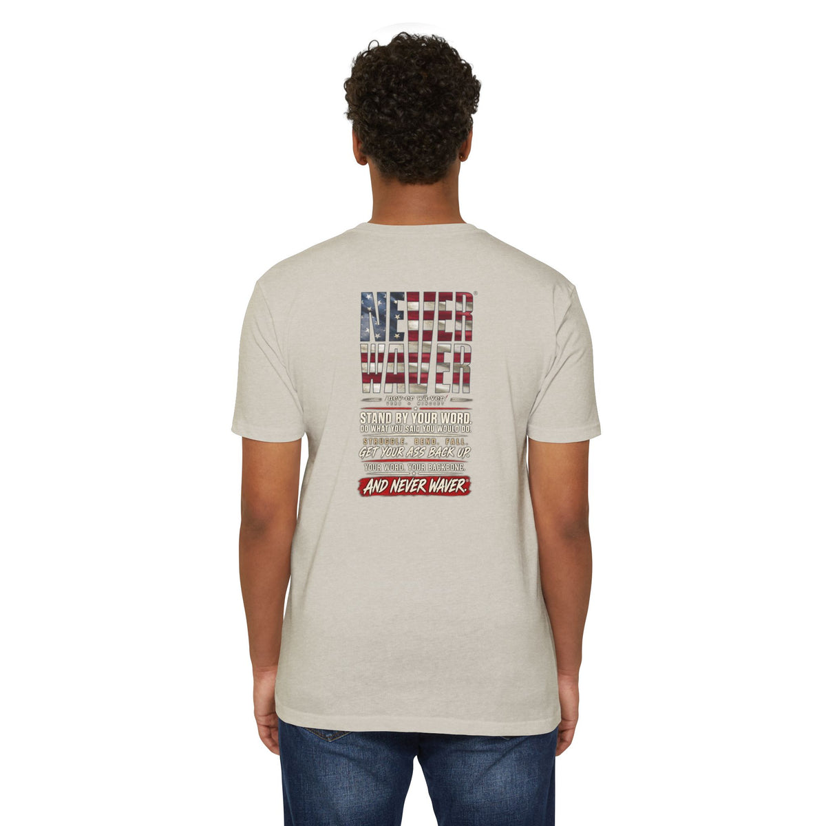 Never Waver Definition Men’s Crew T-Shirt