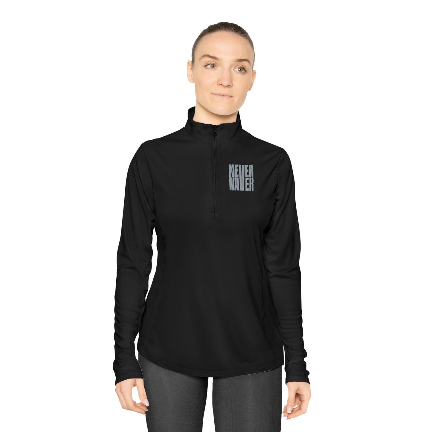 Ladies Quarter-Zip Pullover - Never Waver Activewear