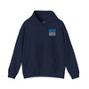 "Detroit Fans NEVER WAVER w Leopard Football" Inspirational Wear Unisex Heavy Blend™ Hooded Sweatshirt