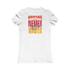 Kansas Fans Never Waver W-Leopard Football Women's Favorite Tee