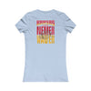 Kansas Fans Never Waver W-Leopard Football Women's Favorite Tee