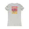 Kansas Fans Never Waver W-Leopard Football Women's Favorite Tee