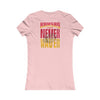 Kansas Fans Never Waver W-Leopard Football Women's Favorite Tee