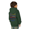 Never Waver Always Back Our First Responders Vintage-Inspired Youth Hoodie with American Flag Design