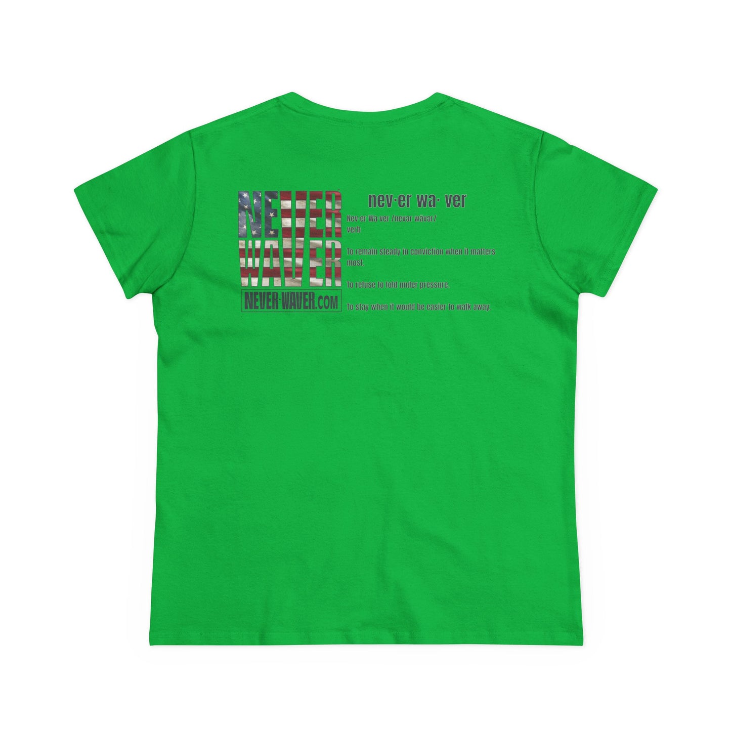 Never Waver Definition Women's Midweight Cotton Tee
