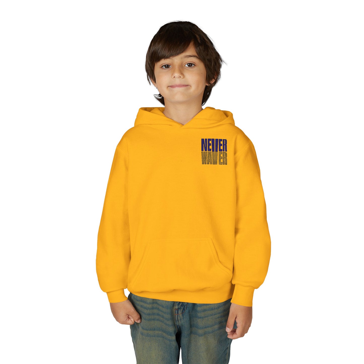Baltimore Fans Never Waver Youth Heavy Blend Hooded Sweatshirt