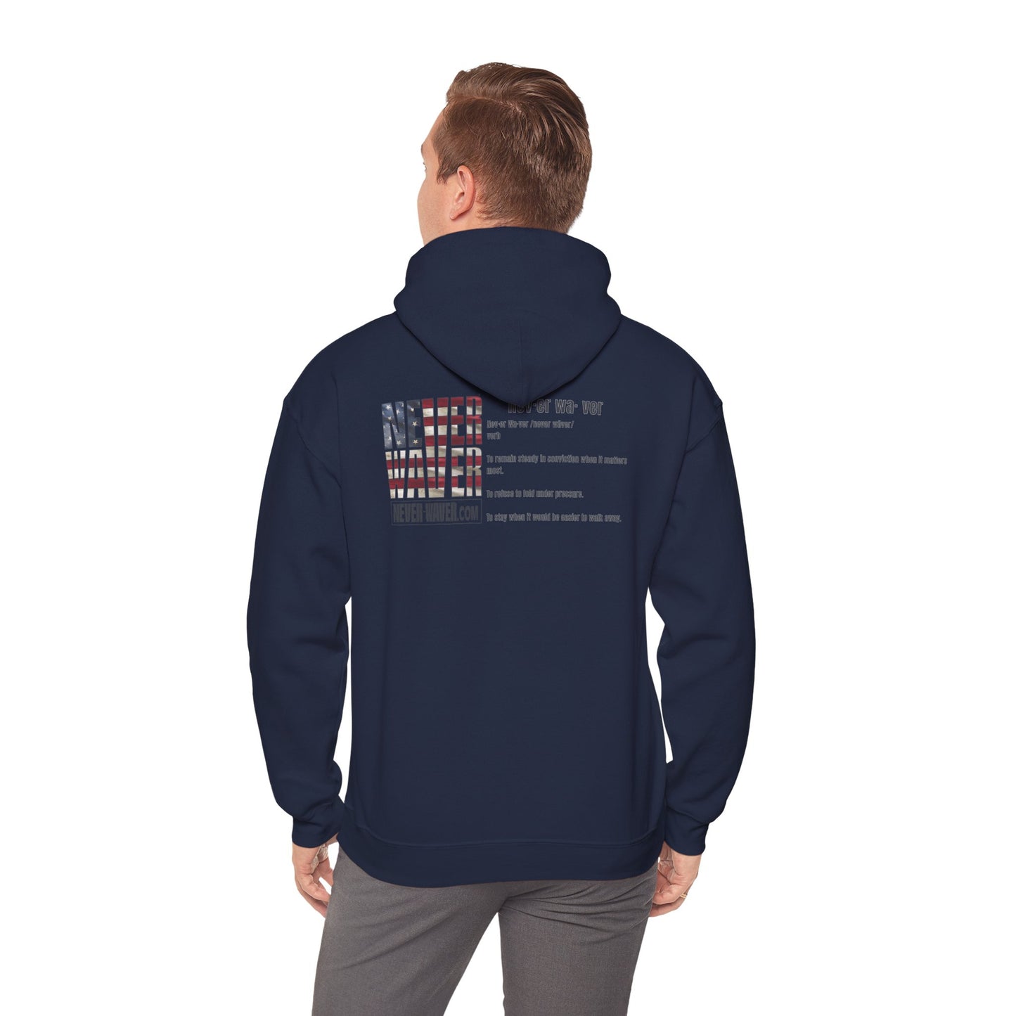 'Never Waver Definition ' Motivational Inspirational Unisex Hoodie