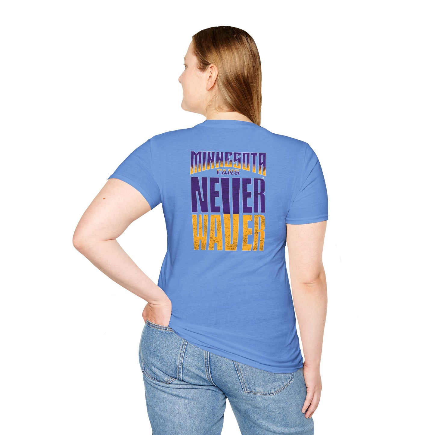 Minnesota Fans Never Waver Unisex Softstyle T-Shirt
