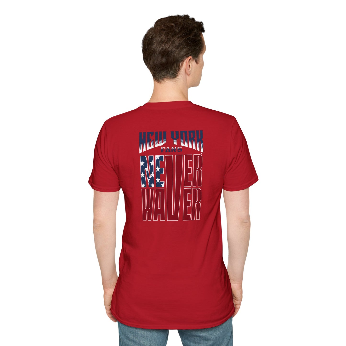 New York Fans Never Waver Unisex Softstyle T-Shirt