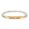 You Never Waver  Bracelet Engraved Natural Stone Beaded Bracelet