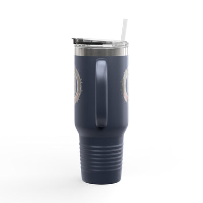 Never Waver 40oz Insulated Travel Mug — "Kick Fear in the Teeth"