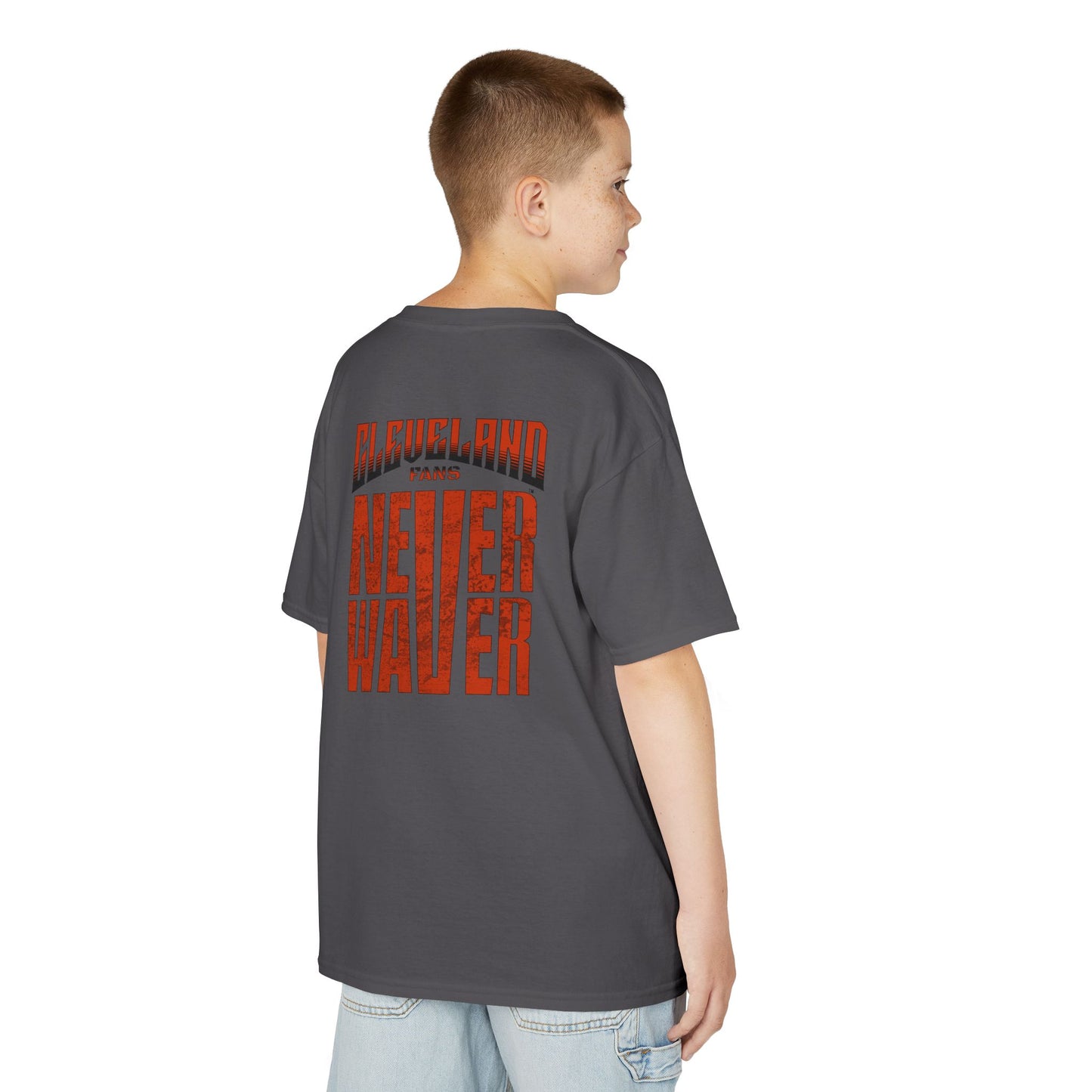 Cleveland Fans Never Waver Kids Heavy Cotton™ Tee