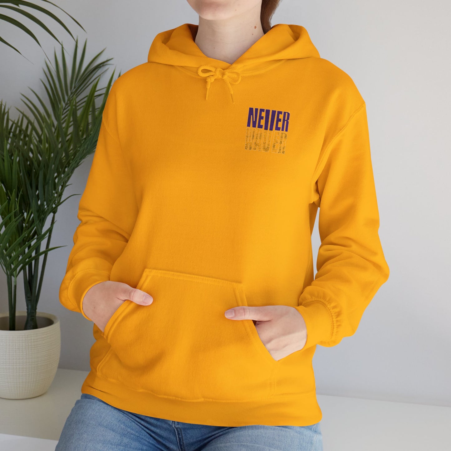 "Minnesota Fans Never Waver" Design for Comfort and Motivation Unisex Heavy Blend™ Hoodie