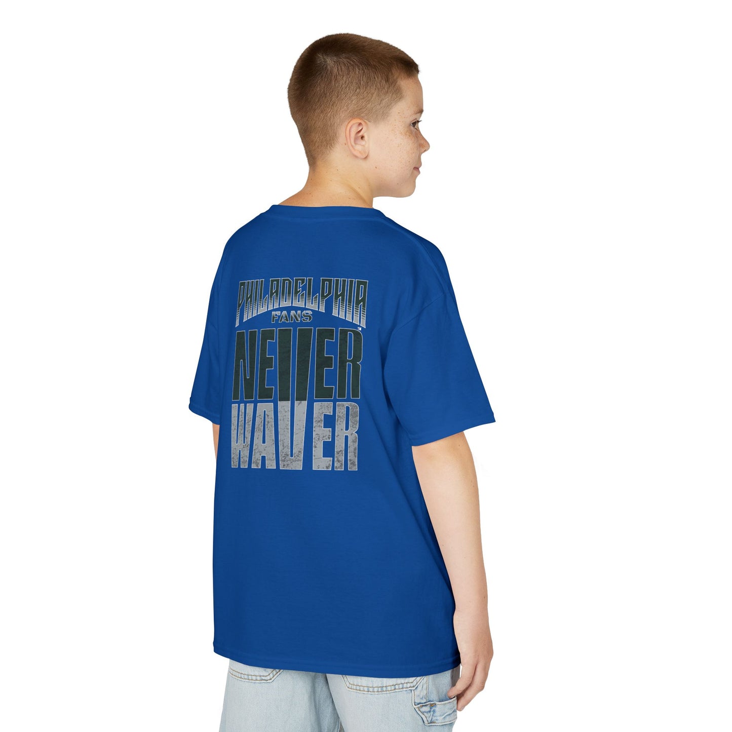Philadelphia Fans Never Waver Kids Heavy Cotton™ Tee
