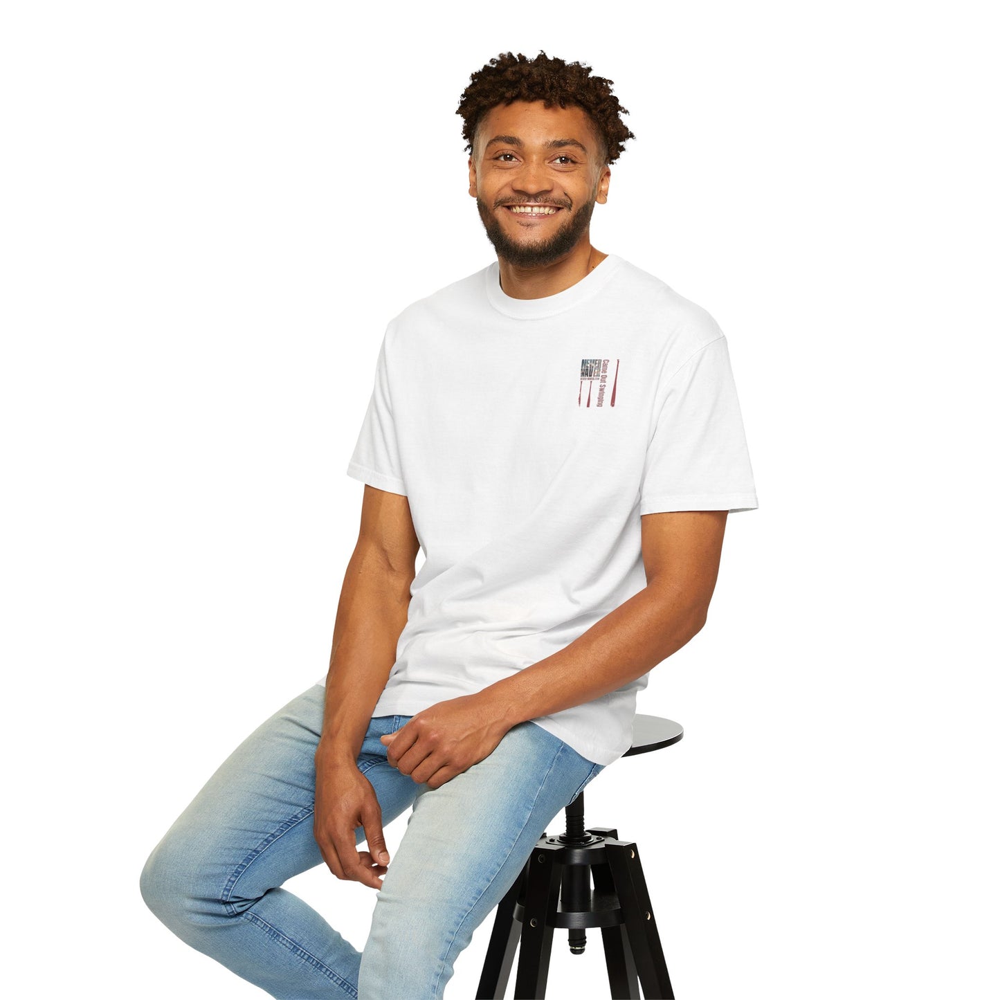 Never Waver T-Shirt — "Came Out Swinging" Graphic Tee