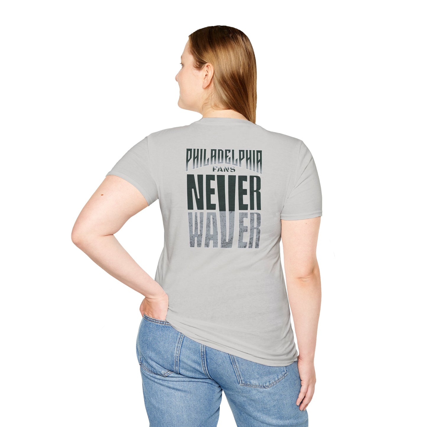 Philadelphia Fans Never Waver Unisex Softstyle T-Shirt