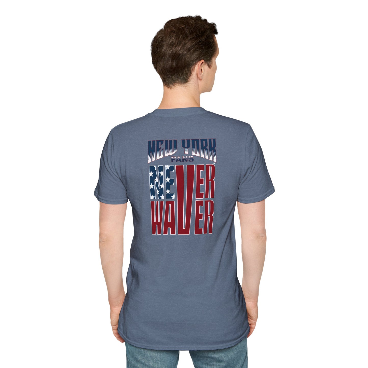 New York Fans Never Waver Unisex Softstyle T-Shirt