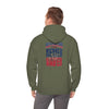New England Fans Never Waver w Leopard football Unisex Heavy Blend™ Hooded Sweatshirt
