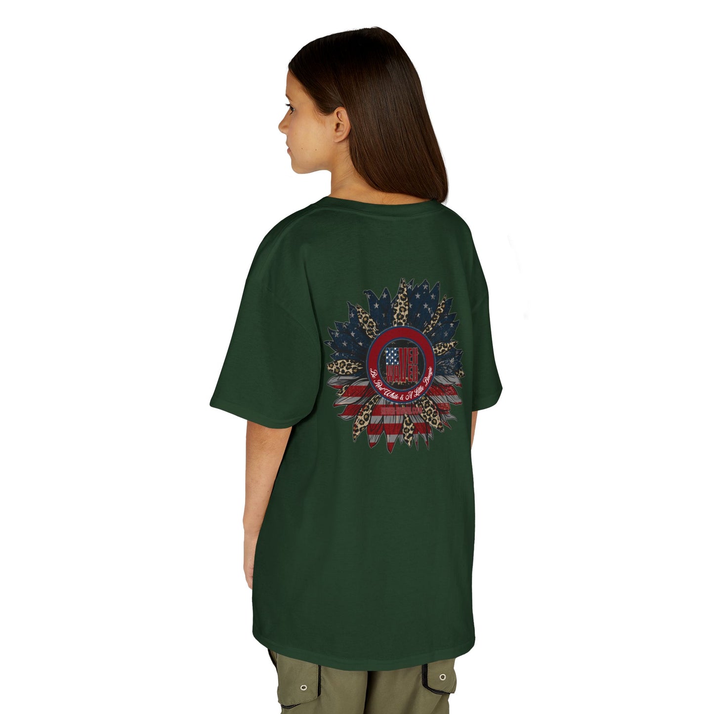 Kids Heavy Cotton™ Never Waver  Be Red White and- A Little Bougie Stylish, Comfortable Everyday Wear