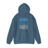 "Detroit Fans NEVER WAVER w Leopard Football" Inspirational Wear Unisex Heavy Blend™ Hooded Sweatshirt