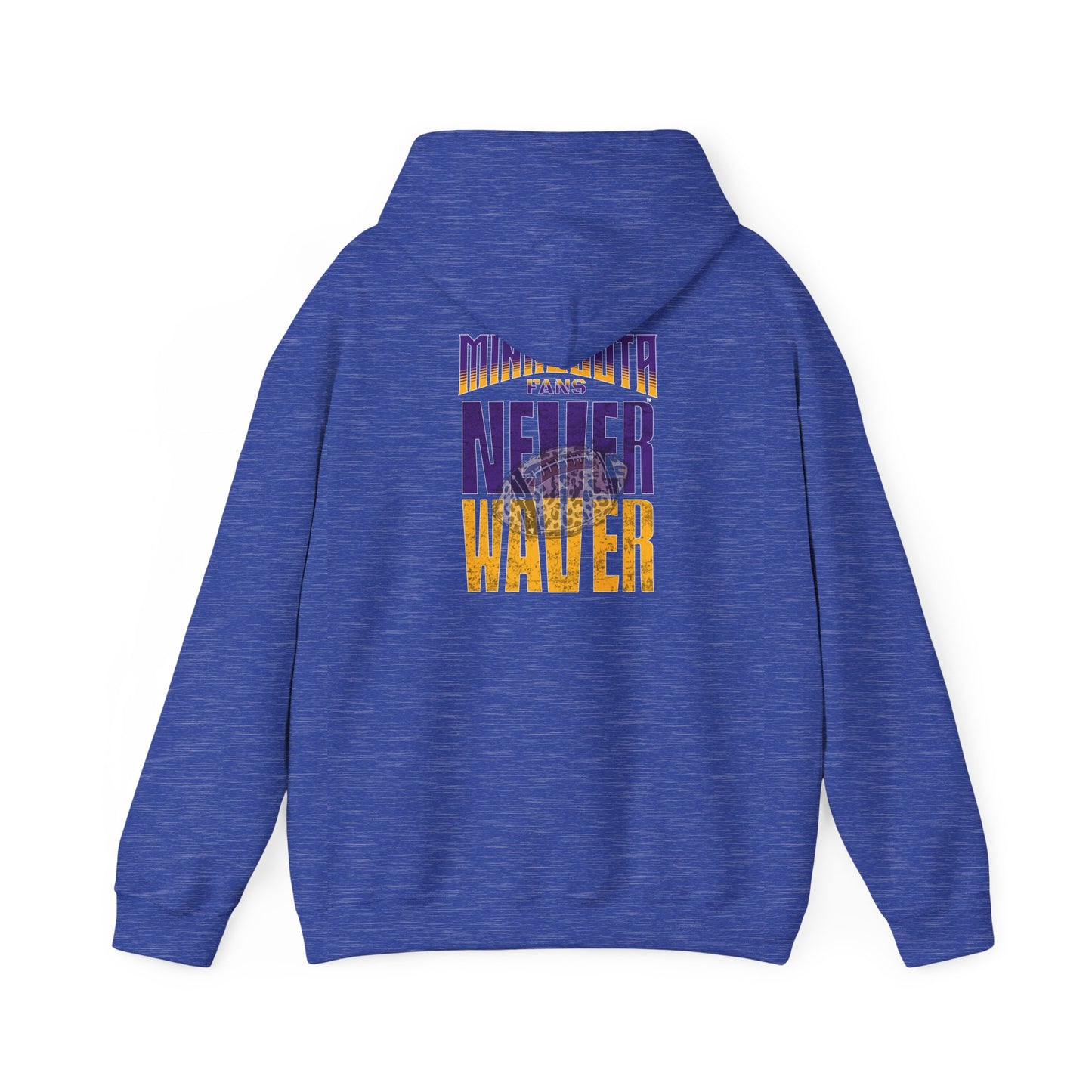 Minnesota Fans Never Waver w Leopard Football Unisex Heavy Blend™ Hoodie