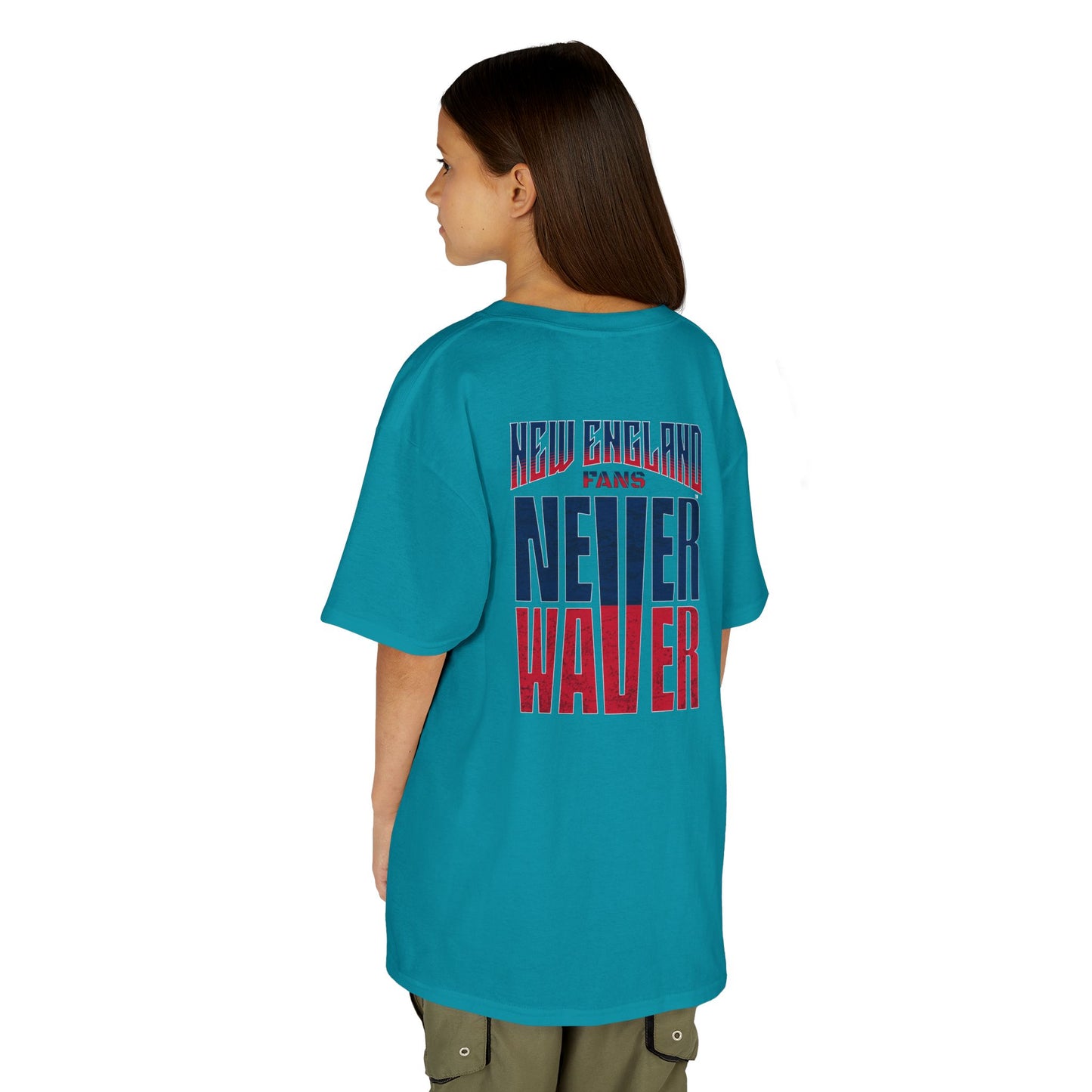 New England Fans Never Waver Kids Heavy Cotton™ Tee