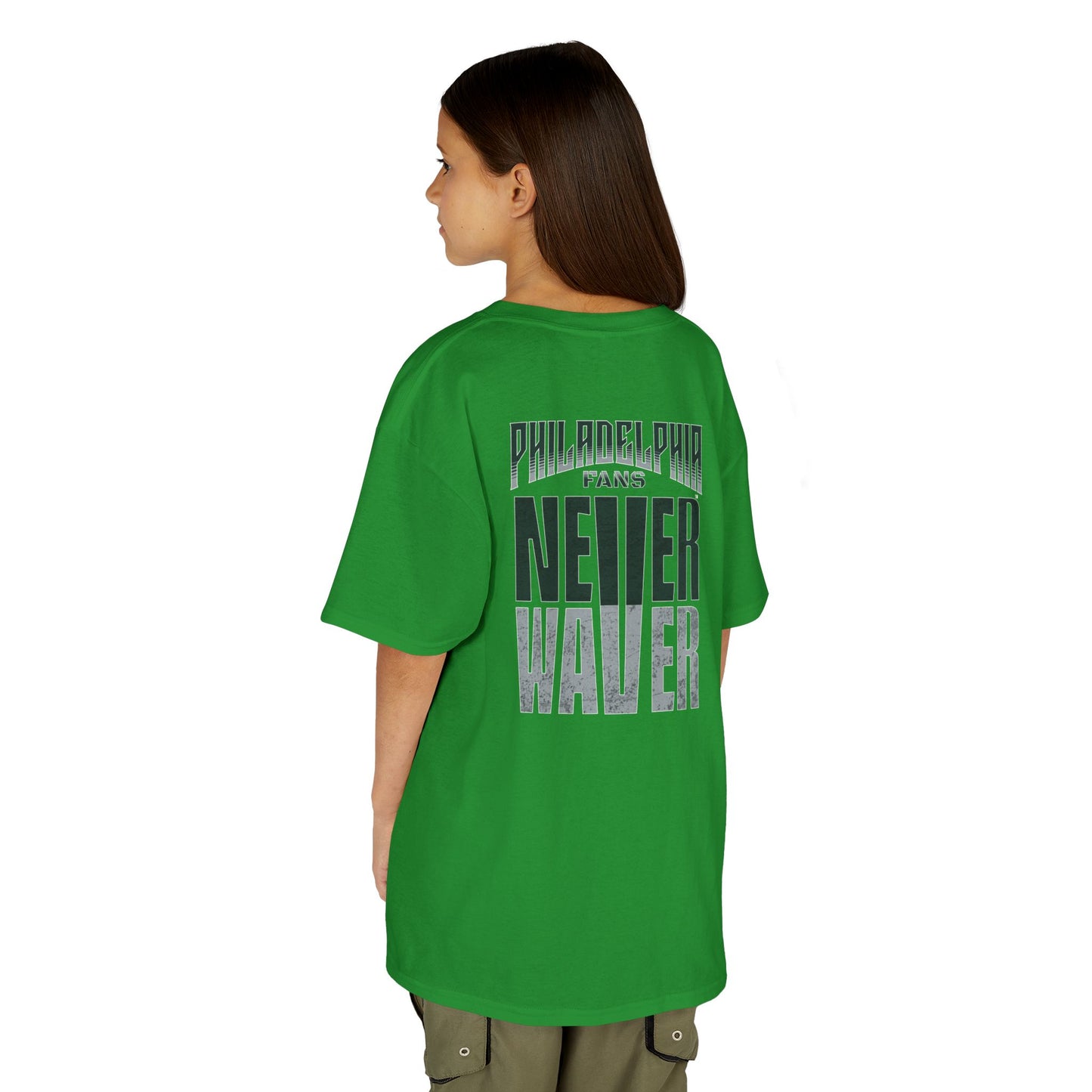 Philadelphia Fans Never Waver Kids Heavy Cotton™ Tee