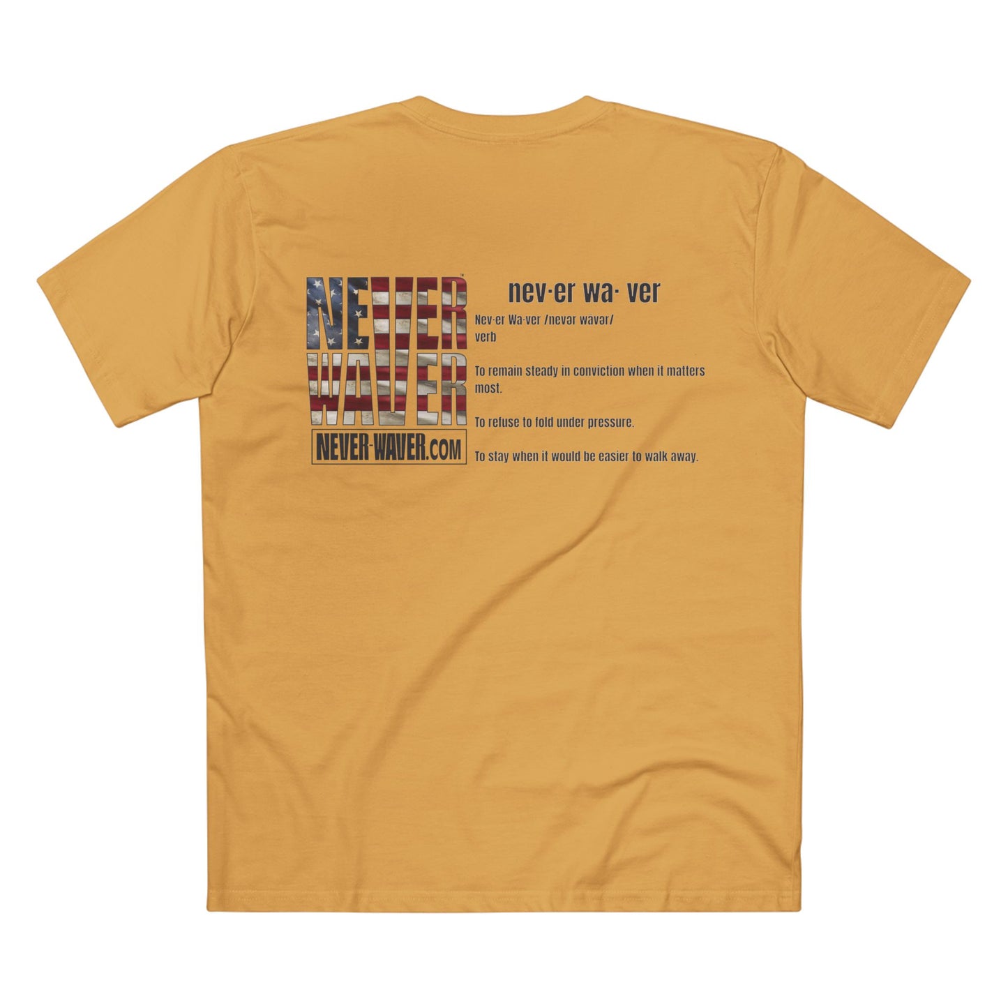 Never Waver Definition Men's Staple Tee