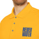 Performance Polo Shirt - "NEVER WAVER" Design by Printify