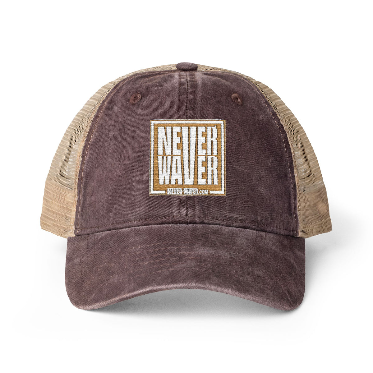 Never Waver Women's Washed Mesh-Back Cap