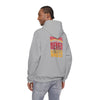 Kansas Fans Never Waver W-Leopard Football Unisex Heavy Blend™ Hooded Sweatshirt