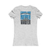 Carolina  Fans Never Waver W-Leopard Football Women's Favorite Tee