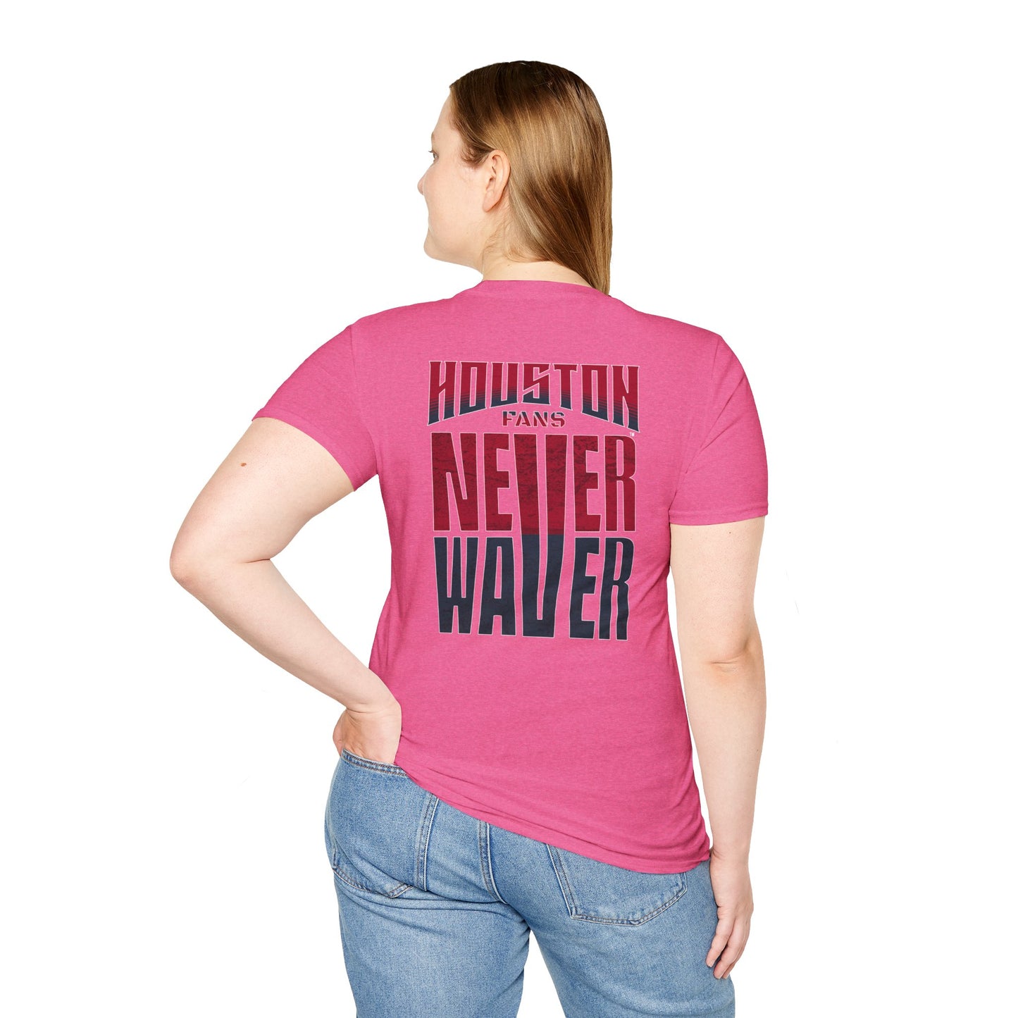 Houston Fans Never Waver Unisex Softstyle T-Shirt