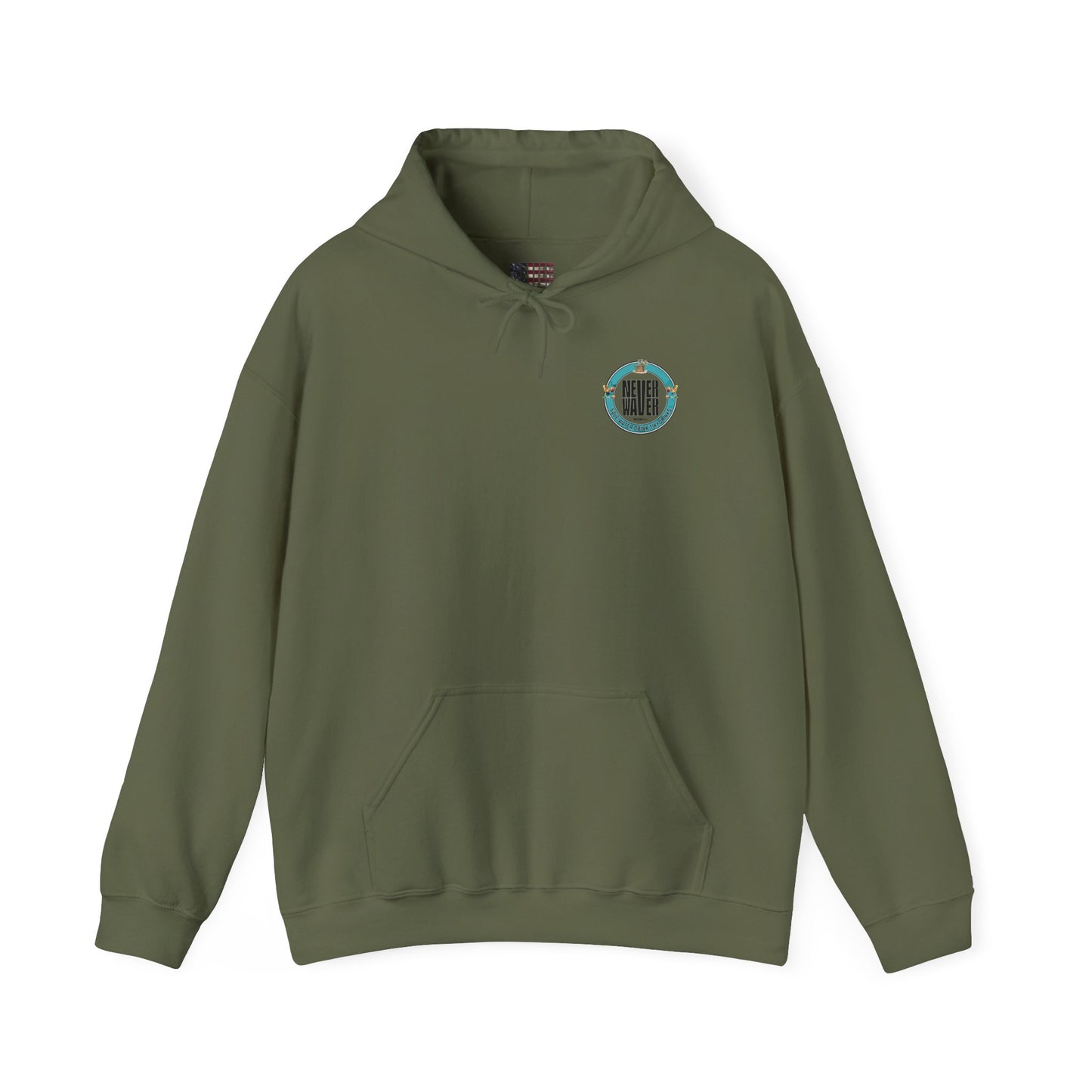 Eco-Friendly Unisex Hoodie: "Never Waver Save Water Drink Tiki Drinks"