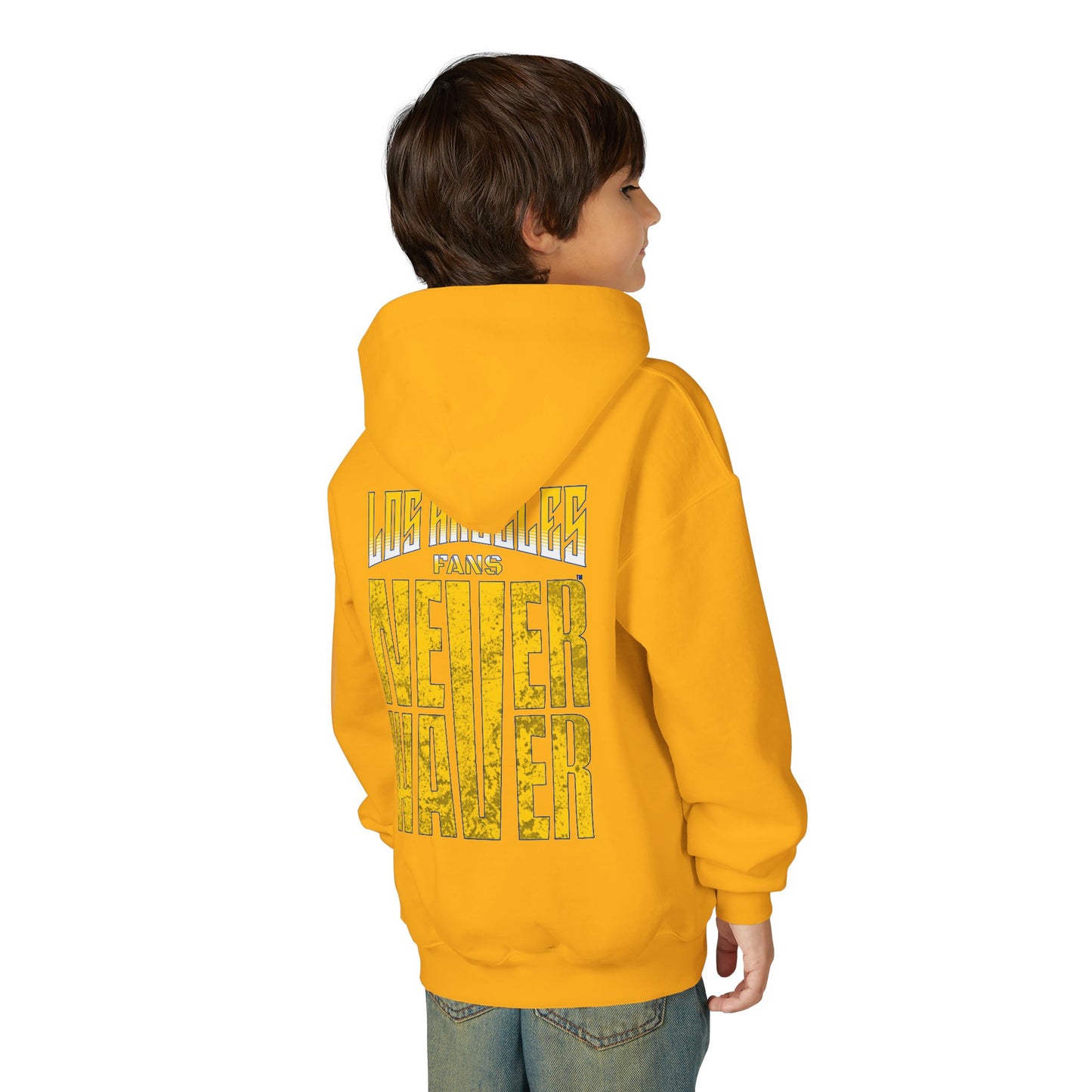 Los Angeles  Fans Never Waver Youth Heavy Blend Hooded Sweatshirt