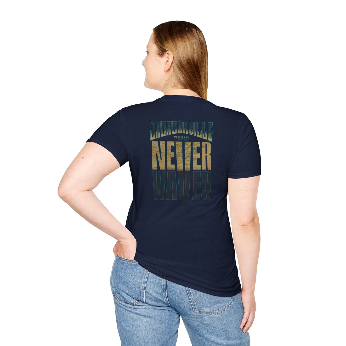 Jacksonville Fans Never Waver Unisex Softstyle T-Shirt