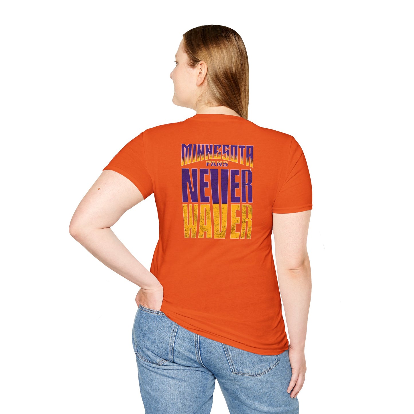 Minnesota Fans Never Waver Unisex Softstyle T-Shirt