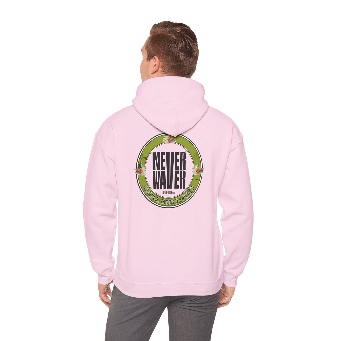 Eco-Friendly Unisex Hoodie: "Never Waver Tequila, Tacos, And Friends"