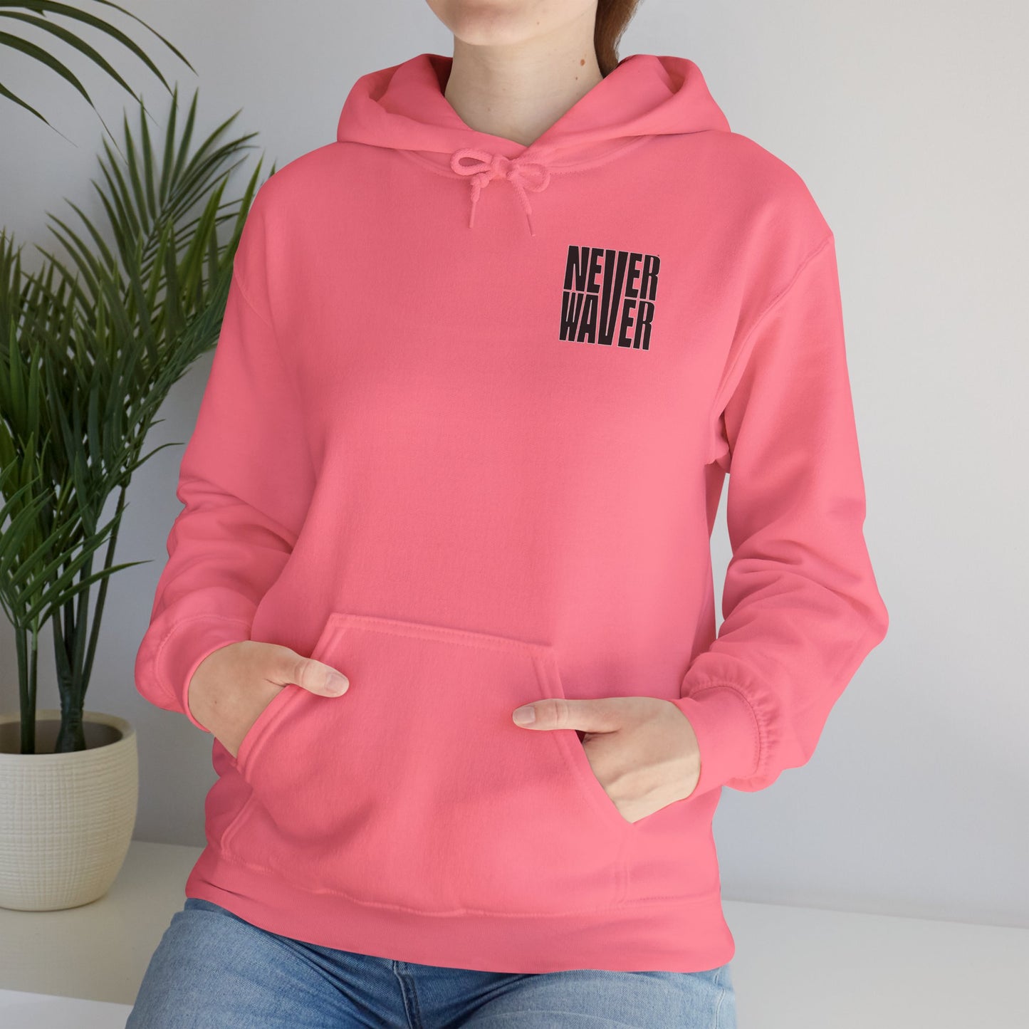 Unisex Heavy Blend™ Hooded Sweatshirt - "Never Waver I'll Bring The Wine" Inspirational Hoodie