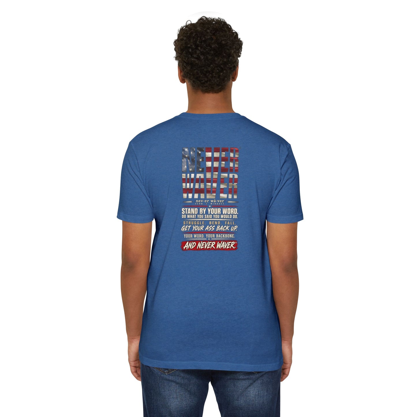 Never Waver Definition Men’s Crew T-Shirt