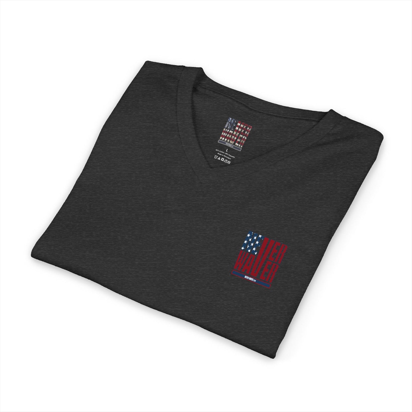 Never Waver Be Red White and A little Bougie T-Shirt Unisex V-Neck Tee