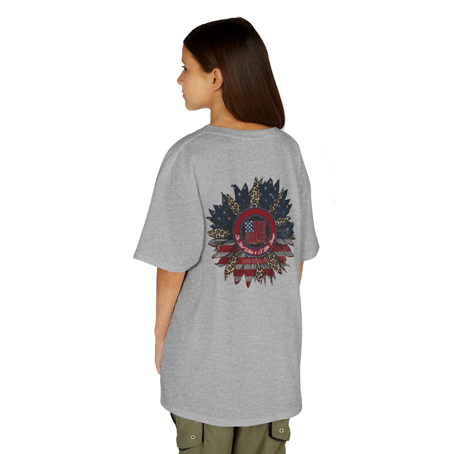Kids Heavy Cotton™ Never Waver  Be Red White and- A Little Bougie Stylish, Comfortable Everyday Wear