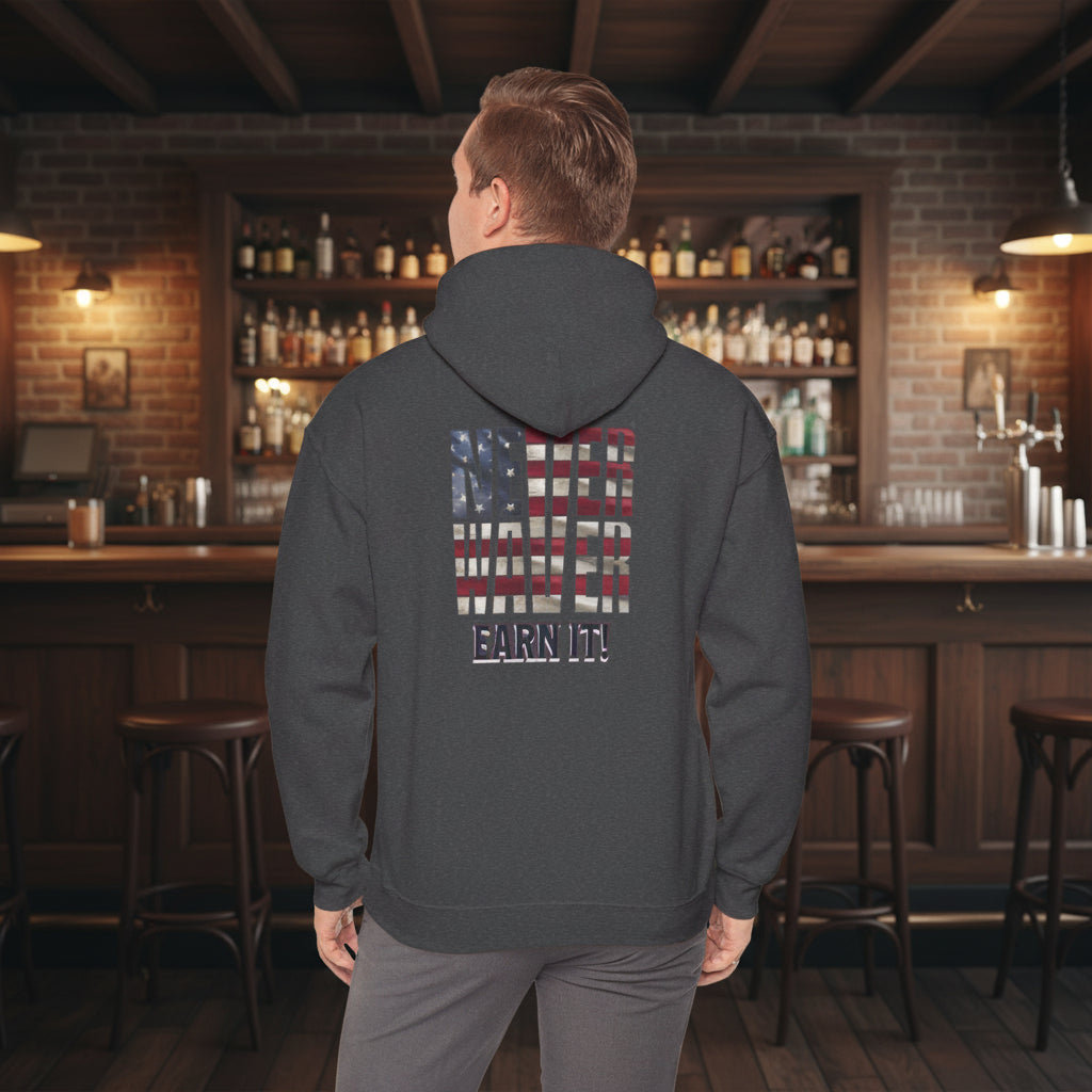 Never Waver® Earn It Hoodie | Old-School Backbone