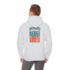 Miami Fans  NEVER WAVER w Leopard Football | Cozy Streetwear for Every Day Unisex Heavy Blend™ Hooded Sweatshirt -