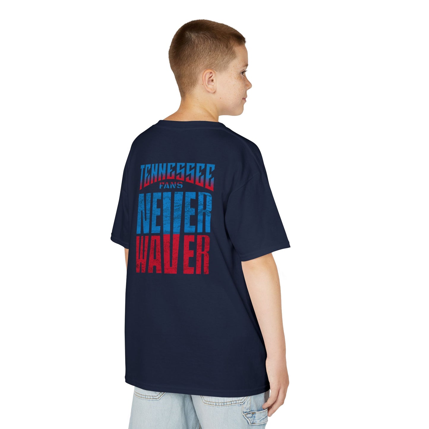 Tennessee Fans Never Waver Kids Heavy Cotton™ Tee