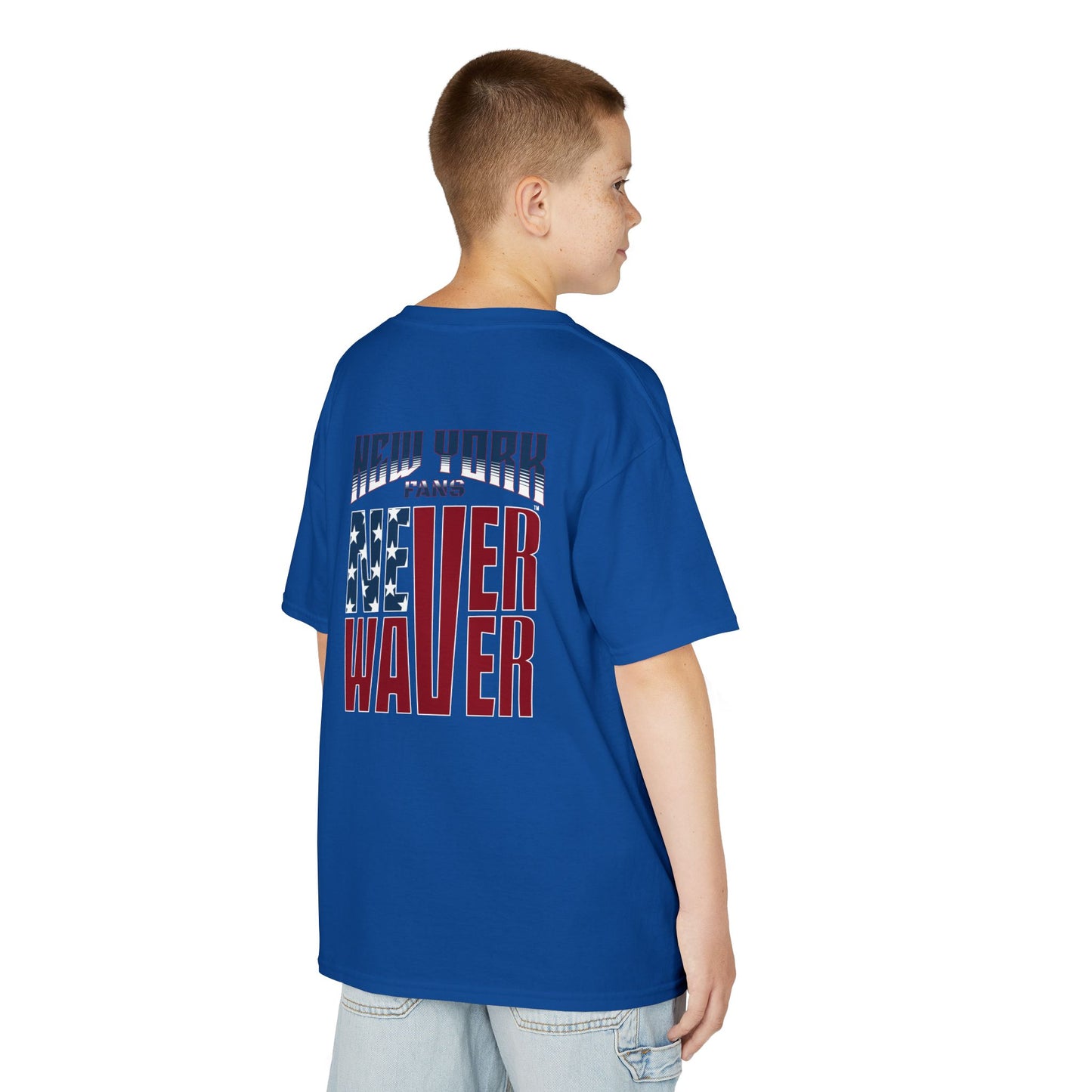 New York Fans Never Waver Kids Heavy Cotton™ Tee