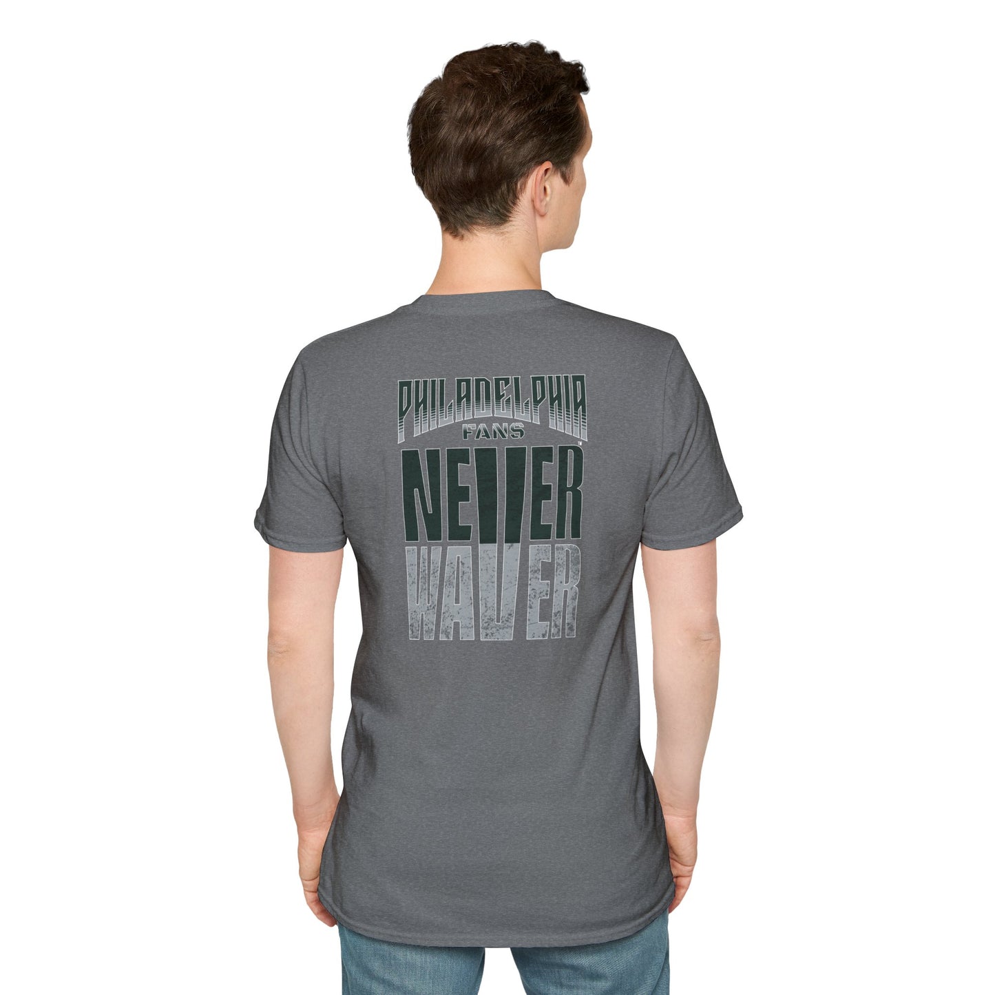 Philadelphia Fans Never Waver Unisex Softstyle T-Shirt