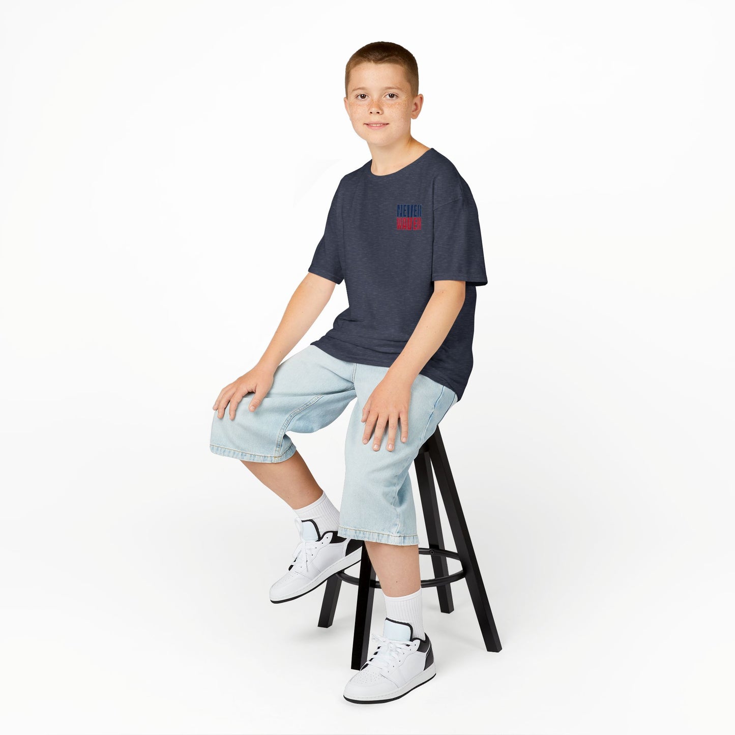 New England Fans Never Waver Kids Heavy Cotton™ Tee