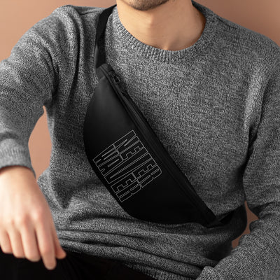 Never Waver Black Fanny Pack